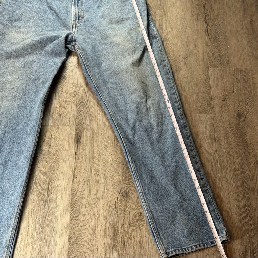 Vintage 90’s Chaps Ralph Lauren Jeans Mens 38x32 Relaxed Straight Denim Y2K Blue - Picture 9 of 13